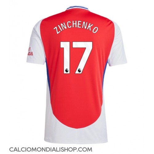 Maglie da calcio Arsenal Oleksandr Zinchenko #17 Prima Maglia 2024-25 Manica Corta